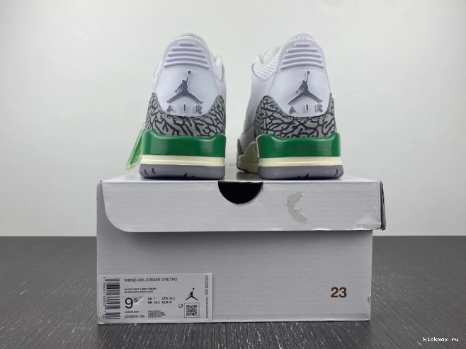 Rep 3 Lucky (W) CK9246-136 Jordan Green Retro 0630